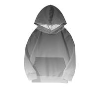 Sweats à capuche mignons pour adolescentes et filles Sweats à capuche tendance et préppés Chemises surdimensionnées à manches longues Vêtements dégradés pour filles Sweatshirt filles 146, Noir , 110