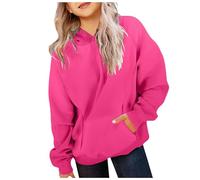 Sweats à Capuche pour Adolescentes, Sweat Shirt à Capuche Tendance pour Filles préadolescentes, Chemises Manches Longues, vêtements Mignons Jeunes avec Poche Pull Fille Cardigan Court (E)