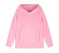 Sweats à capuche pour adolescentes tendance Preppy Tween Girls Sweat-shirt à capuche à manches longues Vêtements mignons pour jeunes avec poche et cravate à capuche (rose, 9-10 ans)