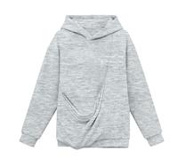 Sweats à capuche pour enfants filles tendance mignons avec poches d'animaux pulls décontractés automne hiver vêtements baggy léger sweat à manches longues hauts confortables pour enfants, gris, 6-7