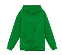 Sweats à capuche pour enfants filles tendance mignons avec poches d'animaux pulls décontractés automne hiver vêtements baggy léger sweat à manches longues hauts confortables pour enfants, Vert, 6-7