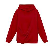 Sweats à capuche pour enfants filles tendance mignons avec poches d'animaux pulls décontractés automne hiver vêtements baggy léger sweat à manches longues hauts confortables pour enfants, Rouge, 6-7