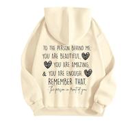 Sweats à capuche pour femme - Sweat à capuche pour femme « Dear Person Behind Me Remember That Mental Health », beige, S