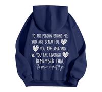 Sweats à capuche pour femme - Sweat à capuche pour femme « Dear Person Behind Me Remember That Mental Health », bleu marine, S