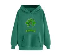 Sweats à capuche pour femme - Sweat à capuche pour la Saint-Patrick - Pull amusant pour femme - Sweat à capuche trèfle - Offres quotidiennes - Manches longues (88#vert menthe, XL)