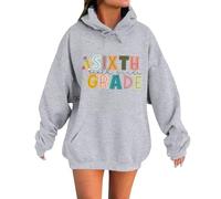 Sweats à capuche pour femmes 2025 pour la rentrée scolaire. Design décontracté à col rond avec motif. Parfait pour combiner avec des jeans. Utilisation polyvalente pour le printemps Cadeau de