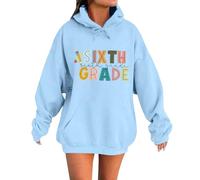 Sweats à capuche pour femmes 2025 pour la rentrée scolaire. Design décontracté à col rond avec motif. Parfait pour combiner avec des jeans. Utilisation polyvalente pour le printemps Cadeau de