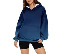 Sweats à Capuche pour Femmes, Sweat-Shirt à imprimé dégradé, Sweat Capuche Essentiel, Pull décontracté Manches Longues avec Poche, légers et Amples des années, vêtements de Sport Chauds pour l'hiver