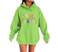 Sweats à capuche pour femmes sweatshirts sweat à capuche I am a Child Of God Tops Homme Femme Longs Leeve Pullover Sweatshirt, Vert, S