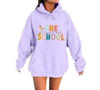 Sweats à capuche pour femmes sweatshirts sweat à capuche I am a Child Of God Tops Homme Femme Longs Leeve Pullover Sweatshirt, violet, S