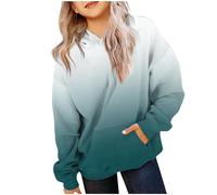 Sweats à capuche pour filles à manches longues surdimensionnés à capuche pour adolescentes et jeunes hauts tendance pour l'hiver, Vert, 3 ans