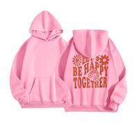 Sweats à Capuche pour Filles Version Quotidien et Confort Pull imprimé avec Poche et Capuche idéal pour l’Hiver des Enfants de 2 à 13 Ans Usage décontracté et Scolaire (5-6 Years)