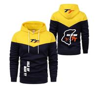 Sweats À Capuche pour Hommes Vêtements D'extérieur Confortables I.s.l.e of M.a.n T..T Vestes D'entraînement Pulls Hauts Manches Longues Imprimés-HuangSe||x_l