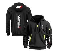Sweats À Capuche pour Hommes Vêtements Sport F.1 Hauts Manches Longues Manteaux De Style Sportif avec Poche Sweat Shirt Ample Vestes Demi-HeiS||m