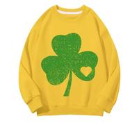 Sweats à col rond pour filles et garçons Printemps et Automne St. Day Moyen et grand sweatshirts pour enfants Personnalité rétro Impression 2D Sweat-shirt décontracté pour enfants Sweat pomme de terre