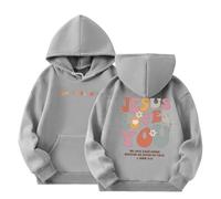 Sweats Capuche Fille Blouse Streetwear Sportwear Léger Manches Longues Sweat Sweatshirt Tie-Dye Pulls Col Rond Coton Veste Fourrée Blouson Doublé pour Enfants 5-12 Ans
