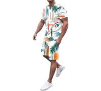 Sweats Capuche Lourds Manches Courtes et col Rond pour Hommes, décontracté, d'été, à Manches Courtes, en cocotier Météo