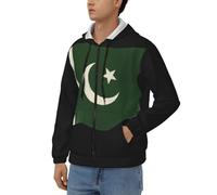 Sweats De Travail pour Hommes Pakistan Drapeau National Sweat Zippé À Capuche Pull De Travailet Femmes Sweat Unisexe Usage Personnel Et Cadeaux Style Classique du Royaume-Uni Sweat Zippé Haut