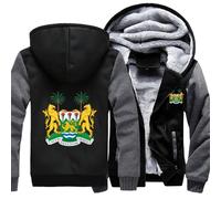Sweats De Travail Pour Hommes Sierra Leone Emblème National Veste Polaire Sweat Zippé À Capuche Pull Travailet Femmes Sweat Unisexe Usage Personnel Et Cadeaux Style Classique Du Royaume-Uni Haut
