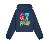 Sweats GarçOn,Pull Fille 10 Ans,Sweat à Capuche Court pour Filles avec imprimé Tendance, idéal pour Les vêtements décontractés et Les activités de Plein air. (Navy, 13-14 Years)