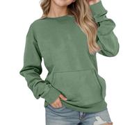 Sweats pour Filles Manches Longues Sweats avec Kangourou Poche Couleur Unie Chaud Mode Intérieur Extérieur Sweat Décontractés Ample Polaire Sweat pour Adolescentes