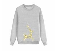Sweats pour toute la famille - Pull à manches longues, tenue festive parent-enfant avec imprimé, col rond, vêtements de sport confortables pour toute la famille - Pour des moments inoubliables, gris