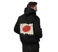 Sweats Zippés À Capuche Homme Japon Drapeau National Veste Polaire Sweat Zippé À Haut Patchwork Manches Longues Hauts Décontractés Avec Poches Style Classique Du Royaume-Uni Travail