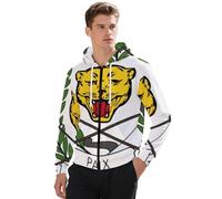 Sweats Zippés À Capuche Homme Zaïre Sweat Décontracté Zippé À Capuche Manches Longues Sweat Zippé Hauts avec Poche Kangourou Style Classique du Royaume-Uni Sweats De Travail