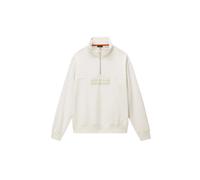 Sweatshirt 1/2 zip en French Terry Napapijri Box Logo Blanc 3XL