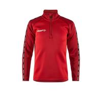 Craft Sportswear Sweatshirt enfant Squad 2.0 1/2 zip Rouge 8/10 ans