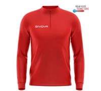 Sweatshirt 1/2 zip enfant Givova 500 Rouge XS