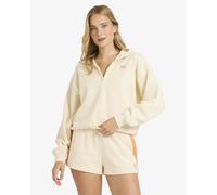 Sweatshirt 1/2 zip femme Billabong Classic Feels Beige XS