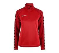 Craft Sportswear Sweatshirt 1/2 zip femme Squad 2.0 Rouge XS