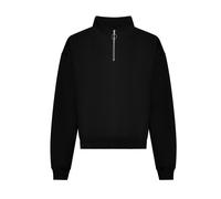 Sweatshirt 1/2 zip femme Just Hoods Noir XL