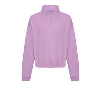 Sweatshirt 1/2 zip femme Just Hoods Violet XL