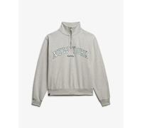 Superdry Athletic Ess Applique Half Zip Sweatshirt Gris S Femme
