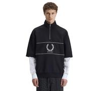 Sweatshirt 1/2 zip Fred Perry Noir S