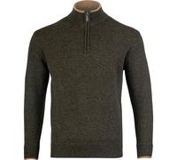 Jack Pyke - Pull Ashcombe - 100% Laine d'agneau - zippé - Vert Olive foncé - L