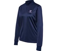 Hummel Pull femme HmlStaltic 1/2 zip polyester manches longues Bleu XL