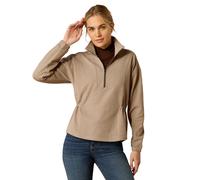 Sweatshirt 1/2 zipé femme Ariat Ryeland 1/2 Beige L