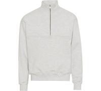 Sweatshirt 1/4 zip Colorful Standard Organic snow melange Blanc S