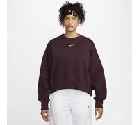 Sweatshirt 1/4 zip femme Nike Phoenix Fleece Rouge 2XL Female