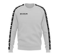 Sweatshirt à bande col rond Givova Blanc M