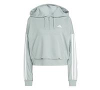 Sweatshirt à capuche 1/4 zip femme adidas Essentials 3-Stripes Vert S Female
