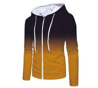 Sweatshirt à Capuche à col zippé Homme décontracté uni avec cordon de serrage manteaux de fitness de sport de plein air pour en Plein Air La Vie Quotidienne Hoodie Sweat Outdoor Basic Casual