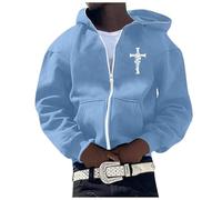 Sweatshirt à Capuche à col zippé Homme décontracté uni avec cordon de serrage manteaux de fitness de sport de plein air pour en Plein Air La Vie Quotidienne Hoodie Sweat Outdoor Basic Casual