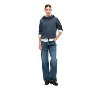Sweatshirt Ã capuche Ã logo demi-brossÃ© femme Superdry Essential Bleu L