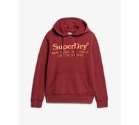 Superdry Tonal Venue Logo Hoodie Rouge S Homme