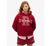 Superdry & Co Sweat-shirt 'Essentials' rouge / blanc cassé, Taille L