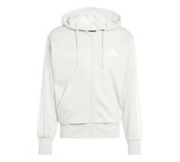 Adidas – Sweat à capuche zippé Essentials 3-Stripes – Polaire Beige – M / Regular Homme
